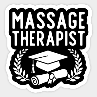 Massage Therapist Graduation Gift Sticker